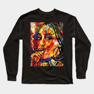 The cigar smoker Long Sleeve T-Shirt